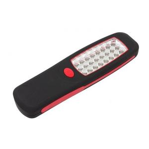 Φακός εργασίας AG121B με γάντζο και μαγνήτη, 24 LED, μαύρο | Φωτισμός | elabstore.gr