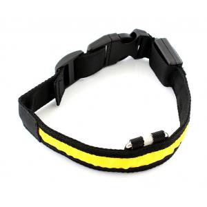Περιλαίμιο σκύλου AG232B με φωτισμό LED, 34-44cm, μαυρο/κίτρινο | Gadgets | elabstore.gr