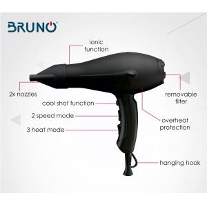 BRUNO Σεσουάρ μαλλιών BRN-0004, 2000W, με ιονιστή, 2x στόμια, AC motor | Οικιακές & Προσωπικές Συσκευές | elabstore.gr