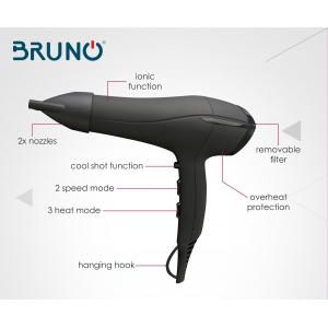 BRUNO Σεσουάρ μαλλιών BRN-0005, 2200W, με ιονιστή, 2x στόμια, AC motor | Οικιακές & Προσωπικές Συσκευές | elabstore.gr