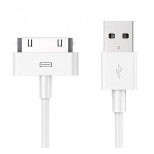 POWERTECH Καλώδιο USB 2.0 σε iPad & iPhone 4/4S CAB-U024, λευκό, 1m | Αξεσουάρ κινητών | elabstore.gr