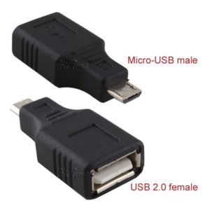 POWERTECH Adapter USB 2.0 Female σε USB Micro, Black | Αξεσουάρ κινητών | elabstore.gr
