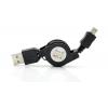 POWERTECH Καλώδιο USB σε USB Type-C, πτυσσόμενο, 0.70m, μαύρο | Αξεσουάρ κινητών | elabstore.gr