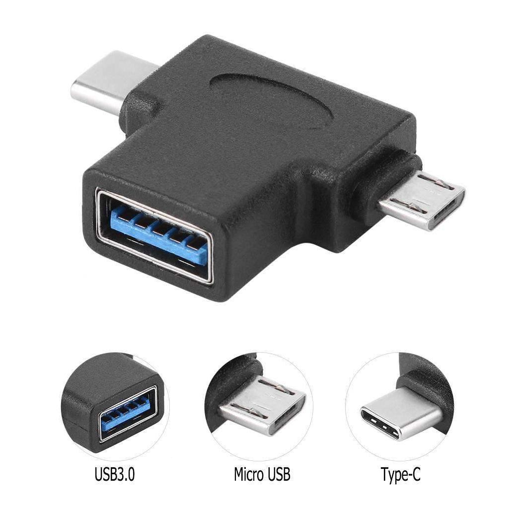 POWERTECH Αντάπτορας USB 3.0 (F) σε USB Type-C & Micro CAB-U117, μαύρο | eLabstore.gr POWERTECH Αντάπτορας USB 3.0 (F) σε USB Type-C & Micro CAB-U117, μαύρο | Αξεσουάρ κινητών | elabstore.gr