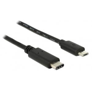 POWERTECH Καλώδιο USB Type-C σε USB Micro CAB-UC011, 1m, μαύρο | Αξεσουάρ κινητών | elabstore.gr