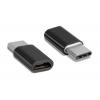 POWERTECH Adapter USB Type-C σε Micro USB CAB-UC019, μαύρο | Αξεσουάρ κινητών | elabstore.gr