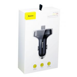 BASEUS FM transmitter με LCD οθόνη CCALL-TM01, 3.4A, SD, BT, μαύρο | Αξεσουάρ κινητών | elabstore.gr