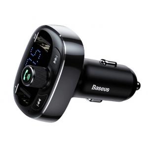 BASEUS FM transmitter με LCD οθόνη CCALL-TM01, 3.4A, SD, BT, μαύρο | Αξεσουάρ κινητών | elabstore.gr