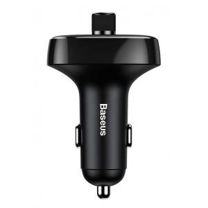 BASEUS FM transmitter με LCD οθόνη CCALL-TM01, 3.4A, SD, BT, μαύρο | Αξεσουάρ κινητών | elabstore.gr