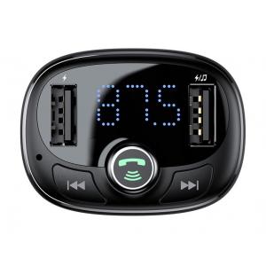 BASEUS FM transmitter με LCD οθόνη CCALL-TM01, 3.4A, SD, BT, μαύρο | Αξεσουάρ κινητών | elabstore.gr