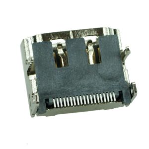 HDMI Connector A TYPE2, pins ίσια με κούμπωμα, βάση βιδώματος, Silver | Service | elabstore.gr