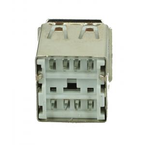USB 2.0 Connector Double, down, Silver/White | Service | elabstore.gr