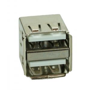 USB 2.0 Connector Double, down, Silver/White | Service | elabstore.gr
