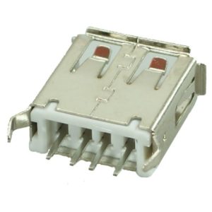 USB 2.0 Connector A TYPE, MID Solder in, Silver/White | Service | elabstore.gr