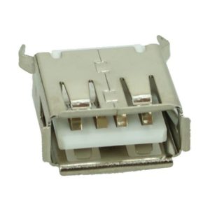USB 2.0 Connector A TYPE, MID Solder in, Silver/White | Service | elabstore.gr