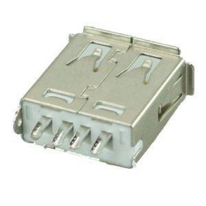 USB 2.0 Connector A TYPE, MID ONE Solder, Silver/White | Service | elabstore.gr