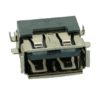 USB 2.0 Connector A TYPE, down MID Solder, Silver/Black | Service | elabstore.gr