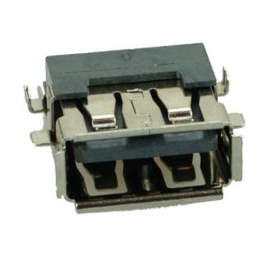 USB 2.0 Connector A TYPE, down MID Solder, Silver/Black | Service | elabstore.gr