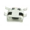 Micro USB TYPE B Female Sink 1.0 DIP OBLIQUE 5P, Silver | Service | elabstore.gr