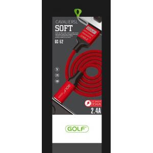 GOLF Καλώδιο Soft USB 2.0 σε 8pin, Fast Charging, Sync, 1m, κόκκινο | eLabstore.gr GOLF Καλώδιο Soft USB 2.0 σε 8pin, Fast Charging, Sync, 1m, κόκκινο | Αξεσουάρ κινητών | elabstore.gr