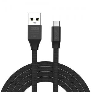 GOLF Καλώδιο Wing USB 2.0 σε Micro, Fast Charging, Sync, 1m, μαύρο | Αξεσουάρ κινητών | elabstore.gr