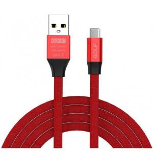 GOLF Καλώδιο Wing USB 2.0 σε Type-C, Fast Charging, Sync, 1m, κόκκινο | Αξεσουάρ κινητών | elabstore.gr