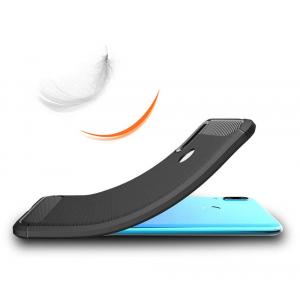 POWERTECH Θήκη Carbon Flex MOB-1300 για Huawei Y7/Y7 Prime 2019, μαύρο | Αξεσουάρ κινητών | elabstore.gr