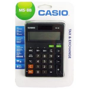 CASIO Αριθμομηχανή MS-8B, Μεγάλη Οθόνη, Profit Margin, Blister | Αναλώσιμα - Είδη Γραφείου | elabstore.gr