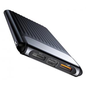 BASEUS power bank PPYZ-C01 10000mAh με οθόνη, 3A, 2x output, μαύρο | Αξεσουάρ κινητών | elabstore.gr