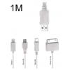 POWERTECH καλώδιο USB 2.0 4 in 1, 1m, λευκό | eLabstore.gr POWERTECH καλώδιο USB 2.0 4 in 1, 1m, λευκό | Αξεσουάρ κινητών | elabstore.gr
