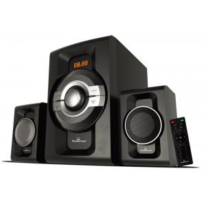 POWERTECH Ηχεία 2.1ch Bluetooth, 60W RMS, AUX/FM, τηλεχειριστήριο, μαύρα | Εικόνα & Ήχος | elabstore.gr