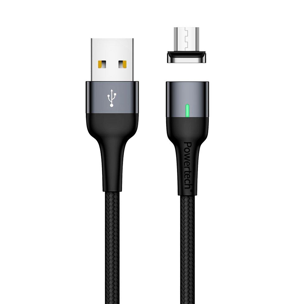 POWERTECH Καλώδιο USB 2.0 σε Micro PT-750, μαγνητικό, 1m, μαύρο | eLabstore.gr POWERTECH Καλώδιο USB 2.0 σε Micro PT-750, μαγνητικό, 1m, μαύρο | Αξεσουάρ κινητών | elabstore.gr