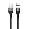 POWERTECH Καλώδιο USB 2.0 σε Type C PT-752, μαγνητικό, 1m, μαύρο | eLabstore.gr POWERTECH Καλώδιο USB 2.0 σε Type-C PT-752, μαγνητικό, 1m, μαύρο | Αξεσουάρ κινητών | elabstore.gr