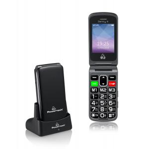 POWERTECH Κινητό Τηλέφωνο Sentry III PTM-10, SOS Call, με φακό, μαύρο | Mobile Συσκευές | elabstore.gr