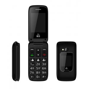 POWERTECH Κινητό Τηλέφωνο Sentry Dual, 2 οθόνες, SOS Call, φακός, μαύρο | Mobile Συσκευές | elabstore.gr