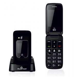 POWERTECH Κινητό Τηλέφωνο Sentry Dual, 2 οθόνες, SOS Call, φακός, μαύρο | Mobile Συσκευές | elabstore.gr