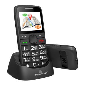 POWERTECH Κινητό Τηλέφωνο Sentry GPS PTM-12, SOS Call, με φακό, μαύρο | Mobile Συσκευές | elabstore.gr