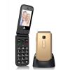 POWERTECH Κινητό Τηλέφωνο Sentry II, SOS Call, Dual Sim, με φακό, Gold | Mobile Συσκευές | elabstore.gr