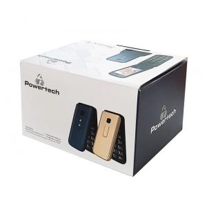 POWERTECH Κινητό Τηλέφωνο Sentry II, SOS Call, Dual Sim, με φακό, Gold | Mobile Συσκευές | elabstore.gr