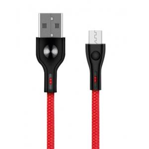 POWERTECH Καλώδιο USB σε Micro USB eco pvc PTR-0005, copper, 1m, κόκκινο | Αξεσουάρ κινητών | elabstore.gr