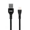 POWERTECH Καλώδιο USB σε Lightning eco pvc PTR-0006, copper, 1m, μαύρο | Αξεσουάρ κινητών | elabstore.gr