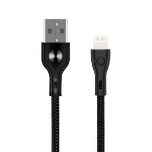 POWERTECH Καλώδιο USB σε Lightning eco pvc PTR-0006, copper, 1m, μαύρο | Αξεσουάρ κινητών | elabstore.gr