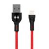 POWERTECH Καλώδιο USB σε Lightning eco pvc PTR-0007, copper, 1m, κόκκινο | Αξεσουάρ κινητών | elabstore.gr