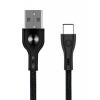 POWERTECH Καλώδιο USB σε Type-C eco pvc PTR-0008, copper, 1m, μαύρο | Αξεσουάρ κινητών | elabstore.gr