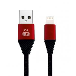 POWERTECH Καλώδιο USB σε Lightning alu PTR-0012, copper, 1m, μαύρο | Αξεσουάρ κινητών | elabstore.gr