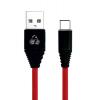 POWERTECH Καλώδιο USB σε Type-C alu PTR-0015, copper, 1m, κόκκινο | Αξεσουάρ κινητών | elabstore.gr
