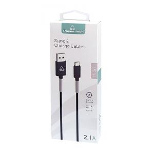 POWERTECH Καλώδιο USB σε Micro USB flex alu PTR-0017, copper, 1m, μαύρο | eLabstore.gr POWERTECH Καλώδιο USB σε Micro USB flex alu PTR-0017, copper, 1m, μαύρο | Αξεσουάρ κινητών | elabstore.gr