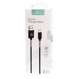 POWERTECH Καλώδιο USB σε Type C flex alu PTR-0023, copper, 1m, μαύρο | eLabstore.gr POWERTECH Καλώδιο USB σε Type-C flex alu PTR-0023, copper, 1m, μαύρο | Αξεσουάρ κινητών | elabstore.gr