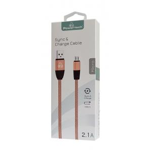 POWERTECH Καλώδιο USB σε Micro USB eco flat PTR-0033 copper, 1m, χρυσό | eLabstore.gr POWERTECH Καλώδιο USB σε Micro USB eco flat PTR-0033 copper, 1m, χρυσό | Αξεσουάρ κινητών | elabstore.gr
