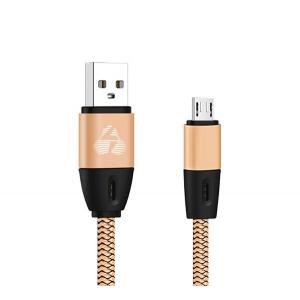 POWERTECH Καλώδιο USB σε Micro USB eco flat PTR-0033 copper, 1m, χρυσό | Αξεσουάρ κινητών | elabstore.gr